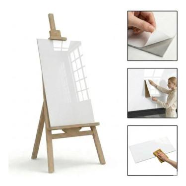 Imagem de Kit 34 Placas Porcelanato Painel Adesivo Vinílico Mármore - Placa Auto
