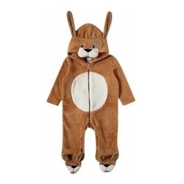Imagem de Macacao Pijama Fantasia Infantil Bebe Inverno Bichinhos Pelucia - Tip 