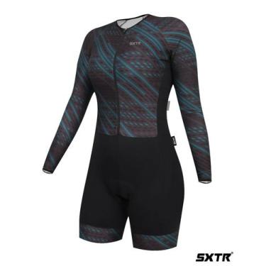 Imagem de Macaquinho Ciclismo Manga Longa Jade - SXTR - Sportxtreme, G