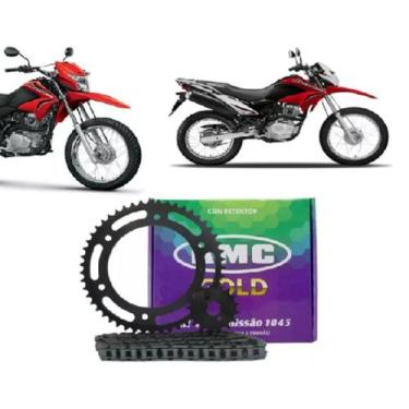 Imagem de Kit Relação Nxr Bros 150 Kmc Gold C/ Retentor, KMC 