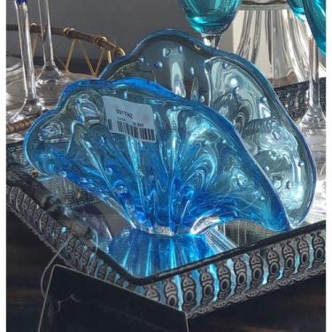 Imagem de Porta guardanapo em Cristal Murano azul - São Marcos