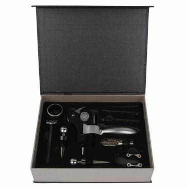 Imagem de Kit Acessórios para Vinho Metal com 9 Peças -  A\CASA