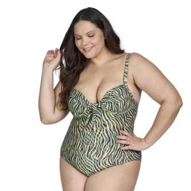 Imagem de Maiô tradicional new beach plus size feminino  ref: new2333203, Verde,