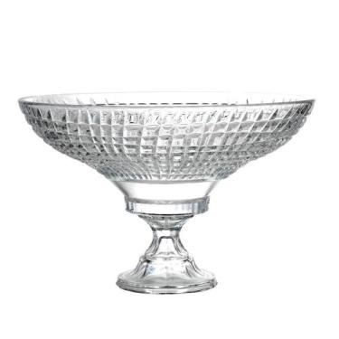 Imagem de Centro de mesa cristal com pé L'Hermitage Framentti 26x23,2cm transpar