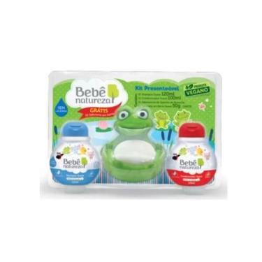 Imagem de Kit Shampoo + Condicionador + Saboneteira de Sapinho - BEBE NATUREZA