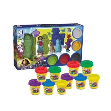 Imagem de Kit Brinquedo Infantil Kit Massinha de Modelar Mirabel Encanto 10 Pote