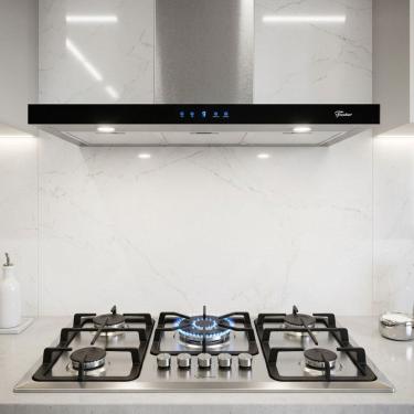 Imagem de Kit Fischer Infinity Cooktop 5 Bocas Coifa 90cm