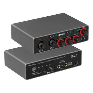 Imagem de Interface De Áudio Profissional 24bit 192khz Phantom 48v Vedo Q28 Sem 