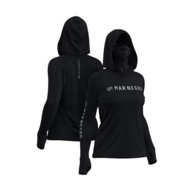 Imagem de Camisa de Pesca Feminina X Protect 360 Capuz Buff Mar Negro -, Preto, 