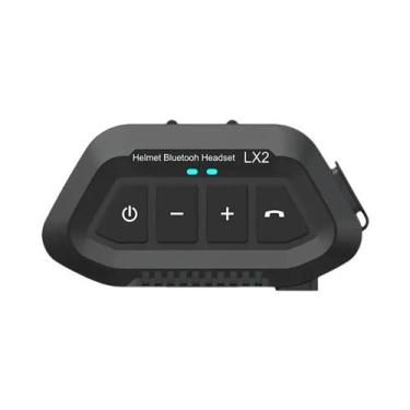 Imagem de Fone De Ouvido Bluetooth Para Capacete De Moto 1200mAh BT 5.0 Com Assi