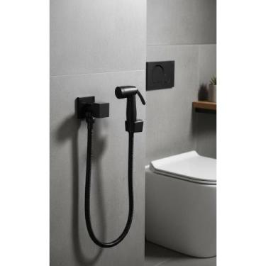 Imagem de Ducha Higiênica Íntima Metal Preto Fosco  1,20m - Congratulations Stor