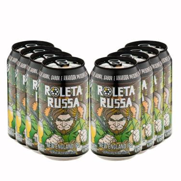 Imagem de Pack 8 Cervejas Roleta Russa New England ipa Lata 350ml