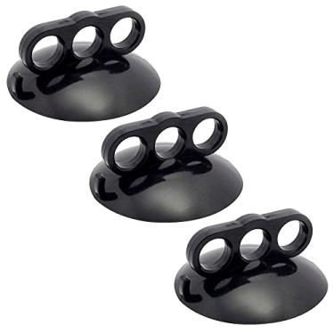 Imagem de 3 Ventosas Garra 3 Dedos PVC Preta 110mm Martelinho De Ouro