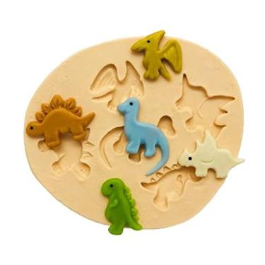 Imagem de Confeitaria dos moldes, F589 MOLDE DE SILICONE KIT DINOSSAUROS CONFEITARIA ARTESANATO