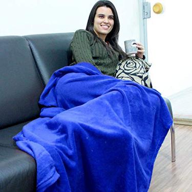 Imagem de Manta para frio azul