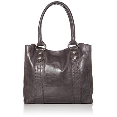 Imagem de Frye Bolsa tote Melissa, bolsa grande com alça e bolsos, design elegante e espaçoso, Carbono, One Size