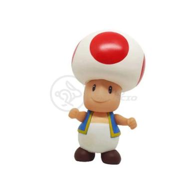 Imagem de Boneco Action Figure Cogumelo Toad Articulado 20cm