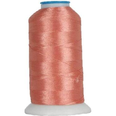 Imagem de Threadart Linha de bordado de máquina de poliéster da The Spool - 1000 m - 40 wt - Centenas de opções de cores - pêssego - nº 109