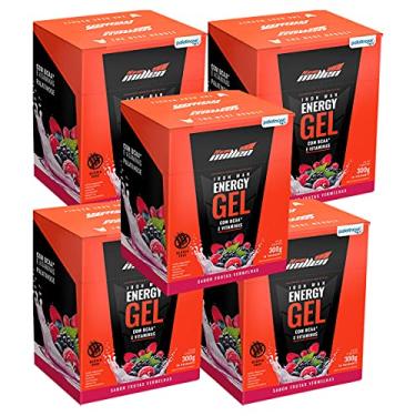 Imagem de Kit 5x Iron Energy Gel - Carb Up Frutas Vermelhas - New Millen