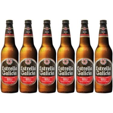 Imagem de Cerveja Estrella Galicia Premium Lager Puro Malte - 6 Unidades Garrafa