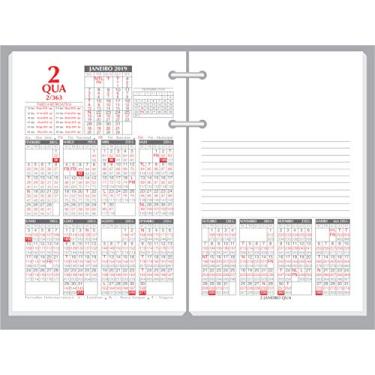 Imagem de Refil Calendário Financeiro, Redoma, R360, Cinza