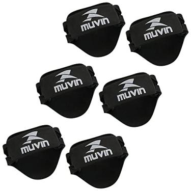 Imagem de Kit 3 Pares de Luvas de Musculação em EVA Ajustável Muvin Basics - Academia - Treino - Ginástica - Fitness - Mais Aderência aos Aparelhos e Evita Lesões (Preto)