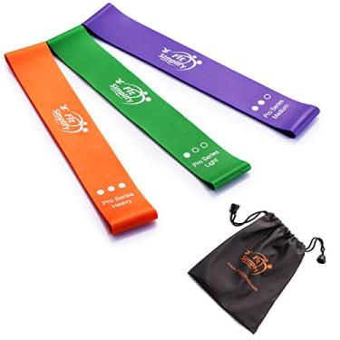 Imagem de Fit Simplify - Faixas de Resistência Pro para Fitness Doméstica, Elasticidade, Força, Terapia Física, Yoga, Pilates, Conjunto de 3, Série Pro de Alta Resistência