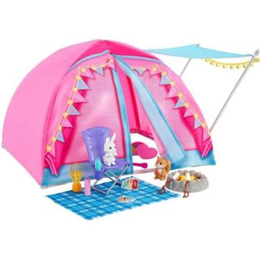 Imagem de Boneca Barbie Playset Let's Go Camping Com Barraca Mattel