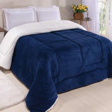 Imagem de Coberdrom Robust Solteiro Manta Soft Sherpa 1 Peça Azul