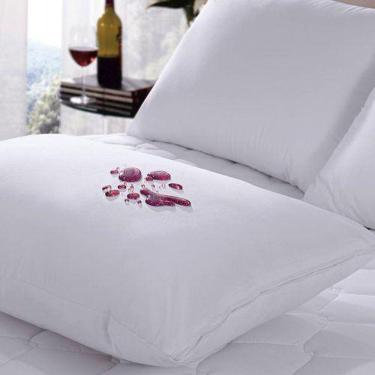 Imagem de Capa Travesseiro Impermeável 50 x 70 CM com Zíper Fronha Travesseiro