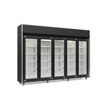 Imagem de Expositor Refrigerado Auto Serviço 5 Portas 2,95m GEAS-5P PR 220v 