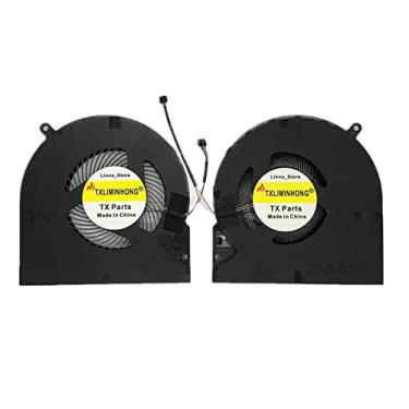 Imagem de TXLIMINHONG Nova ventoinha de resfriamento compatível com CPU e GPU para Razer Blade 15 RZ09-02886 RZ09-0330 DFS5K123043635 DFS5K121144645 FNDY FNDX DC 5V 0,5A