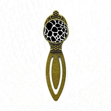 Imagem de Girafa Animal Art Grain Ilustração Padrão Marcador de Página Retrô Escritório