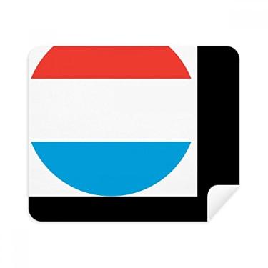 Imagem de Luxemburgo Bandeira Nacional Europa Símbolo do país limpador de tela de telefone óculos pano de limpeza 2 peças tecido de camurça