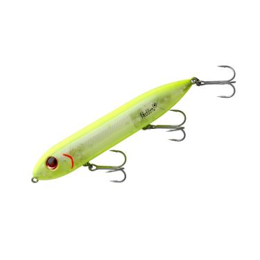 Imagem de Heddon Isca de pesca Super Spook Topwater para água salgada e água doce, Chartreuse/Silver Insert, Super Spook (227 g)
