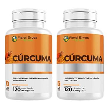 Imagem de Cúrcuma 500 mg 2x 120 Cápsula Açafrão Tumérico Açafrão Índia