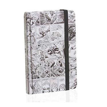 Imagem de Caderno de anotação histórias em quadrinhos preto e branco