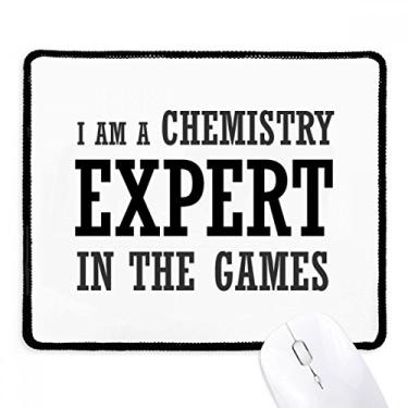 Imagem de Mousepad Chemistry Expert Games, borda costurada, tapete de borracha para jogos