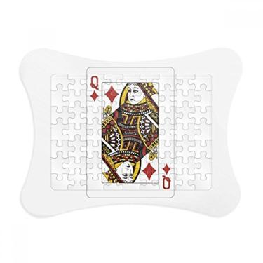 Imagem de Diamond Q – Moldura de quebra-cabeça com estampa de cartas de baralho