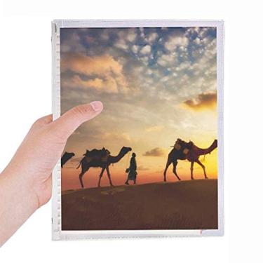 Imagem de Caderno All The Way to the Silk Road Camel Deserto de folhas soltas diário recarregável artigos de papelaria