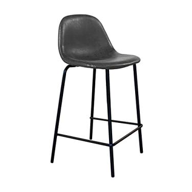 Imagem de Banqueta Base Baixa Tania Rivatti Móveis Preto