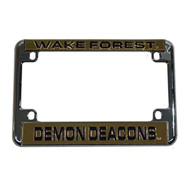 Imagem de Moldura de placa de carro Wake Forest cromada para motocicleta, RV ou trailer
