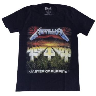 Imagem de Camiseta Metallica Master Of Puppets Preta Rock Metal Thrash Bo606 Rch