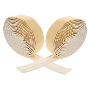 Imagem de DOITOOL 2 Rolos Tira De Calafetagem De Guarnição Autoadesiva Descasque e Cole Guarnições Para Borda De Parede Guarnição De Canto De Decoração Espuma Aparar Branco Anti-colisão