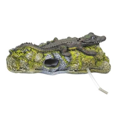 Imagem de Enfeite Para Aquário - Jacaré Móvel