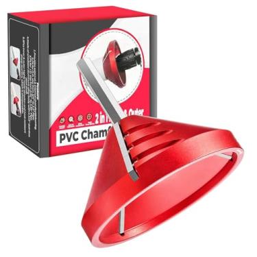 Imagem de Ferramenta de Rebarbação 2 Em 1, Alargador de Tubo Externo Interno, Alargador de Conduíte PVC CPVC ABS PP PE, Ferramenta de Chanfro de PVC, Diâmetro Externo de 0,92 pol. a 3,89