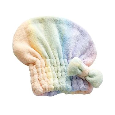 Imagem de DOITOOL 1 Unidade gorro de cabelo seco toalha de microfibra bandana feminina soft hair toalha microfibra chapéu para secar cabelo chapéu de secagem de cabelo feminino turbante