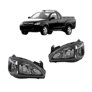 Imagem de Farol Corsa/Montana 2008 a 2012 Pisca Liso Máscara Negra (Lado Esquerdo) Arteb