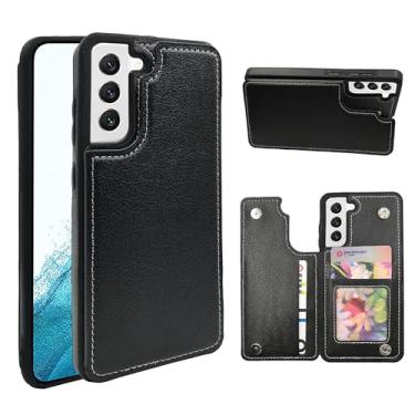 Imagem de Dswteny Capa compatível com Samsung Galaxy S21 FE 5G com suporte magnético para cartão de crédito, acessórios de celular para S 21 EF S21FE5G UW S21FE 21S G5 16.3 cm feminino masculino preto
