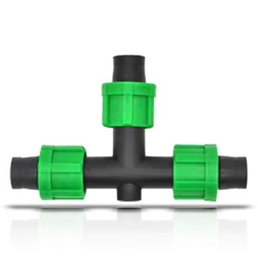 Imagem de Tubo de irrigação de gotejamento externo universal One Stop de 1,27 cm com conector de permanente com ajuste de bloqueio de farpa - Serve para todas as marcas, fita de gotejamento e tubulação de 16 a 17 mm